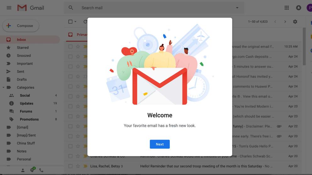 Gmail y su nueva interfaz